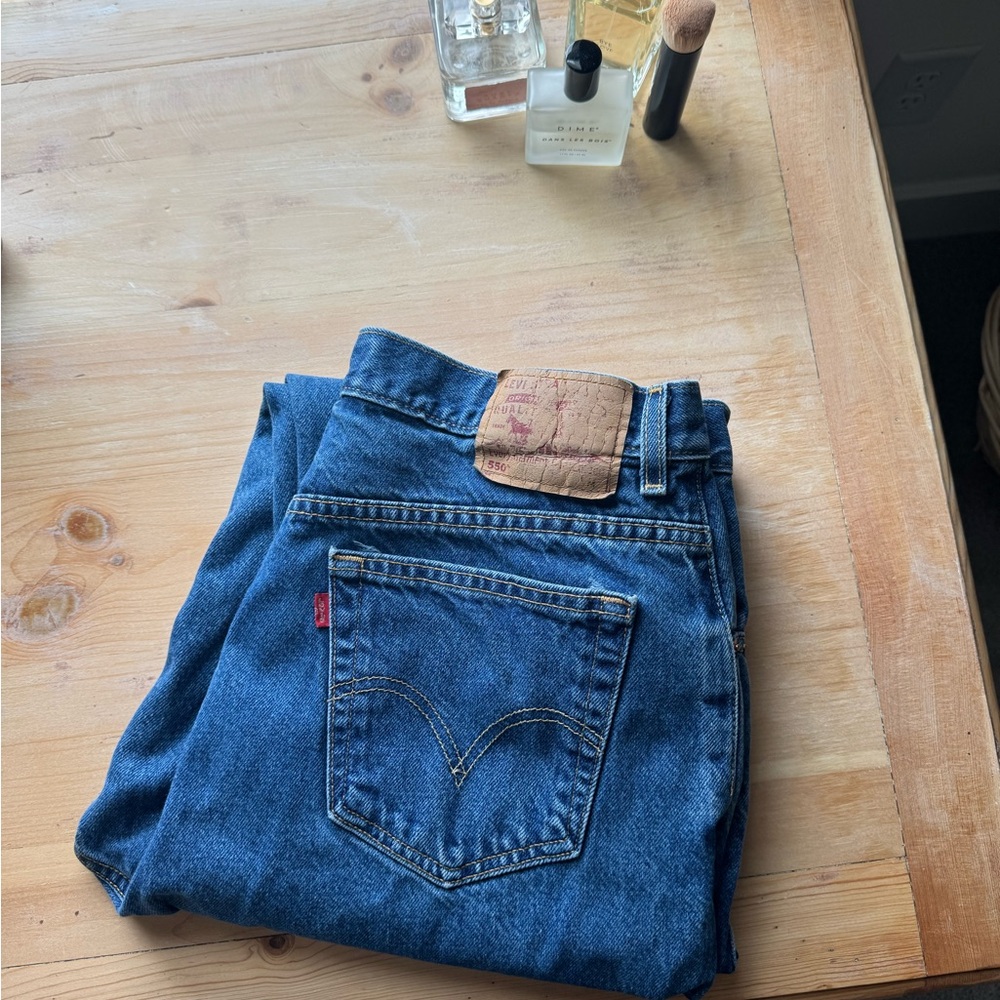 Levi's 550s Blue Straight Jeans Classic Fit